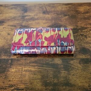 Colorful Women's Wallet with Metal Closure